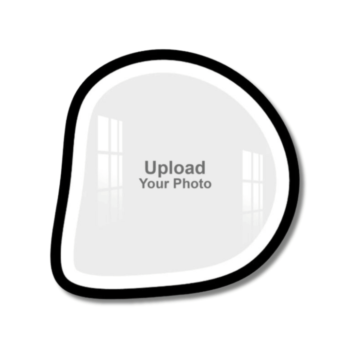 Balloon Shape Dual Border Frame Acrylic Wall Photo
