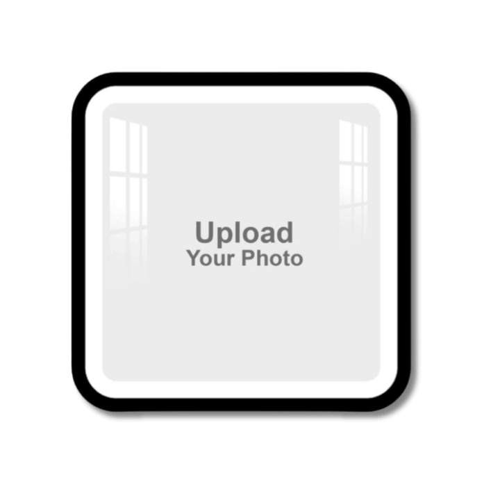Dual Border Frame Square Round Acrylic Wall Photo