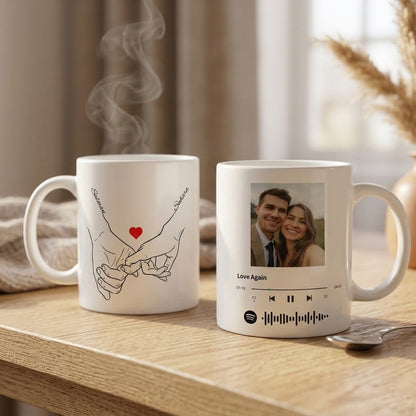 Personalized Photo Mug • Spotify Song And Name