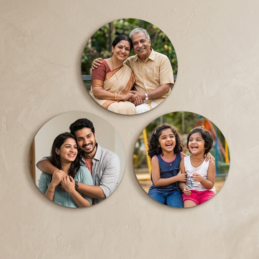 Round Acrylic Wall Gallery